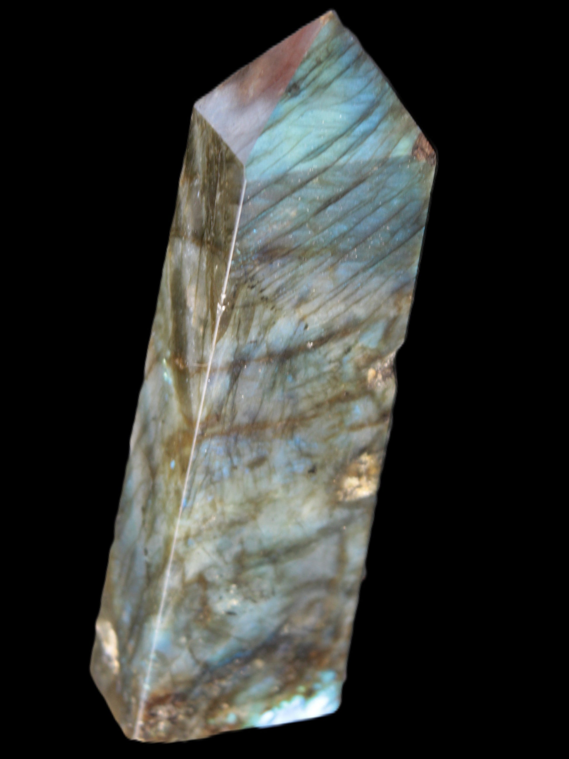 Labradorite obelisk 42*23*143mm 318g Rocks and Things Store
