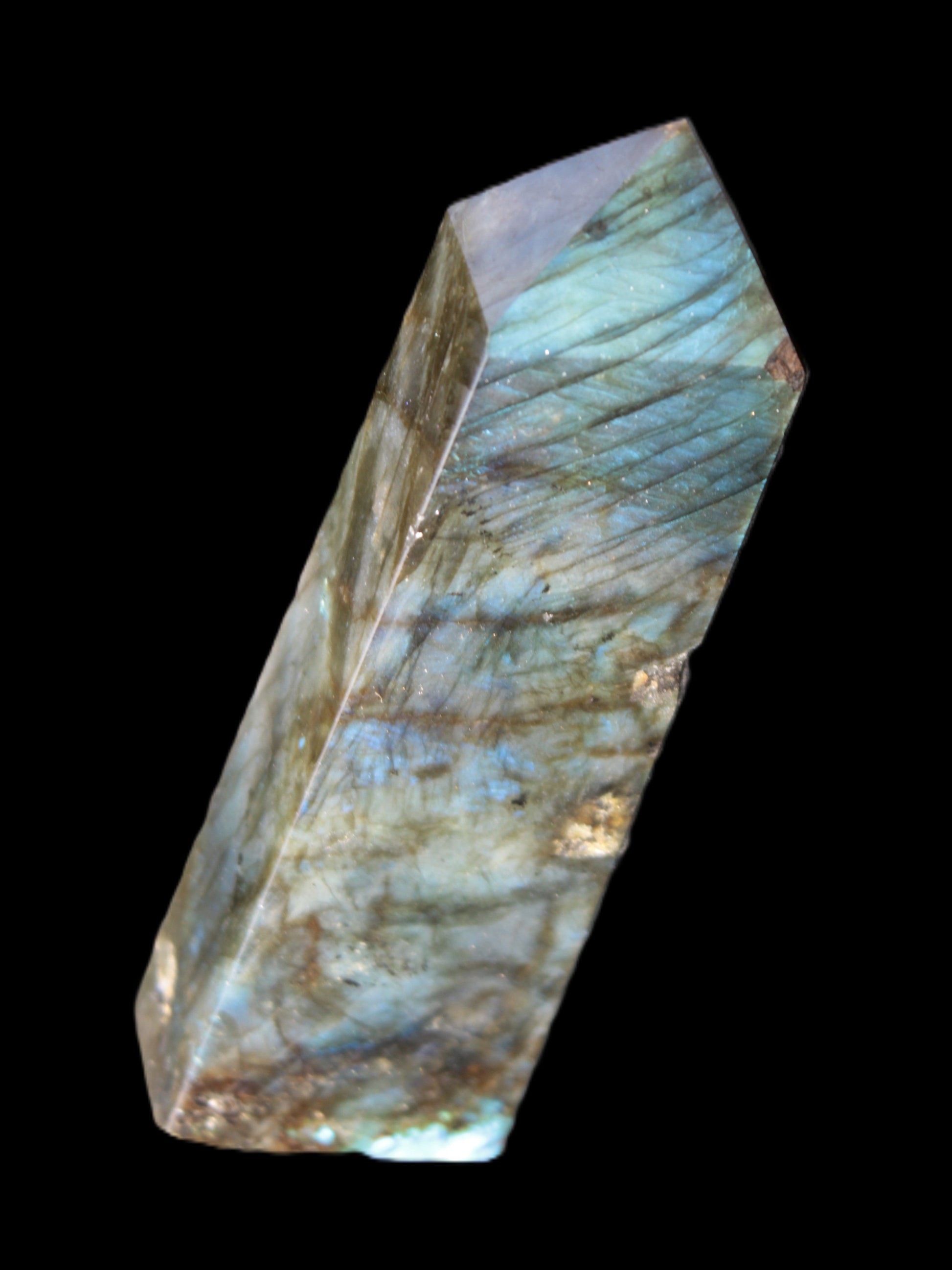Labradorite obelisk 42*23*143mm 318g Rocks and Things Store