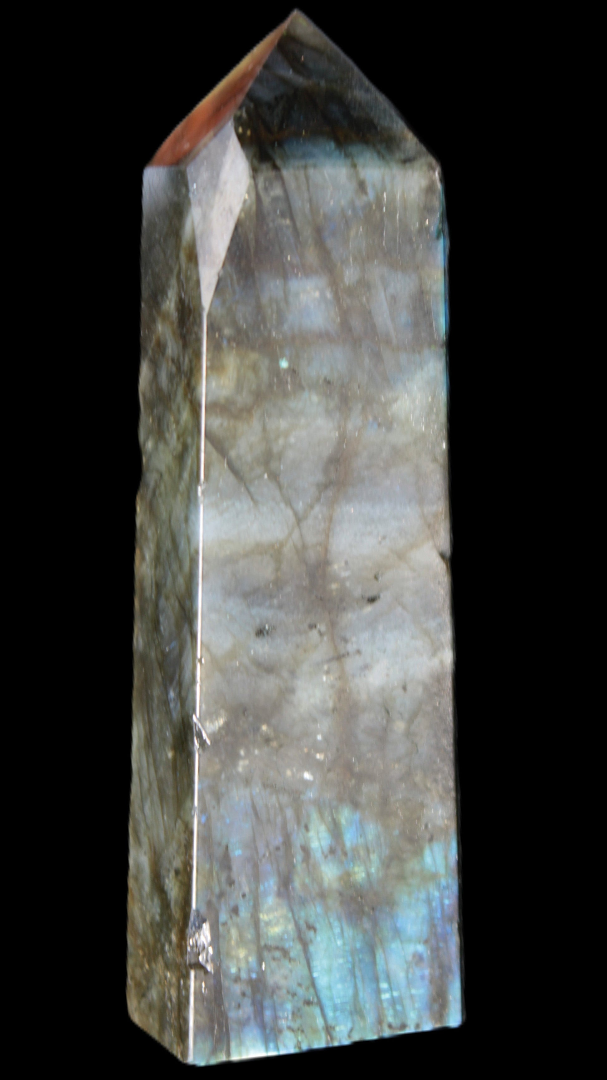 Labradorite obelisk 42*23*143mm 318g Rocks and Things Store