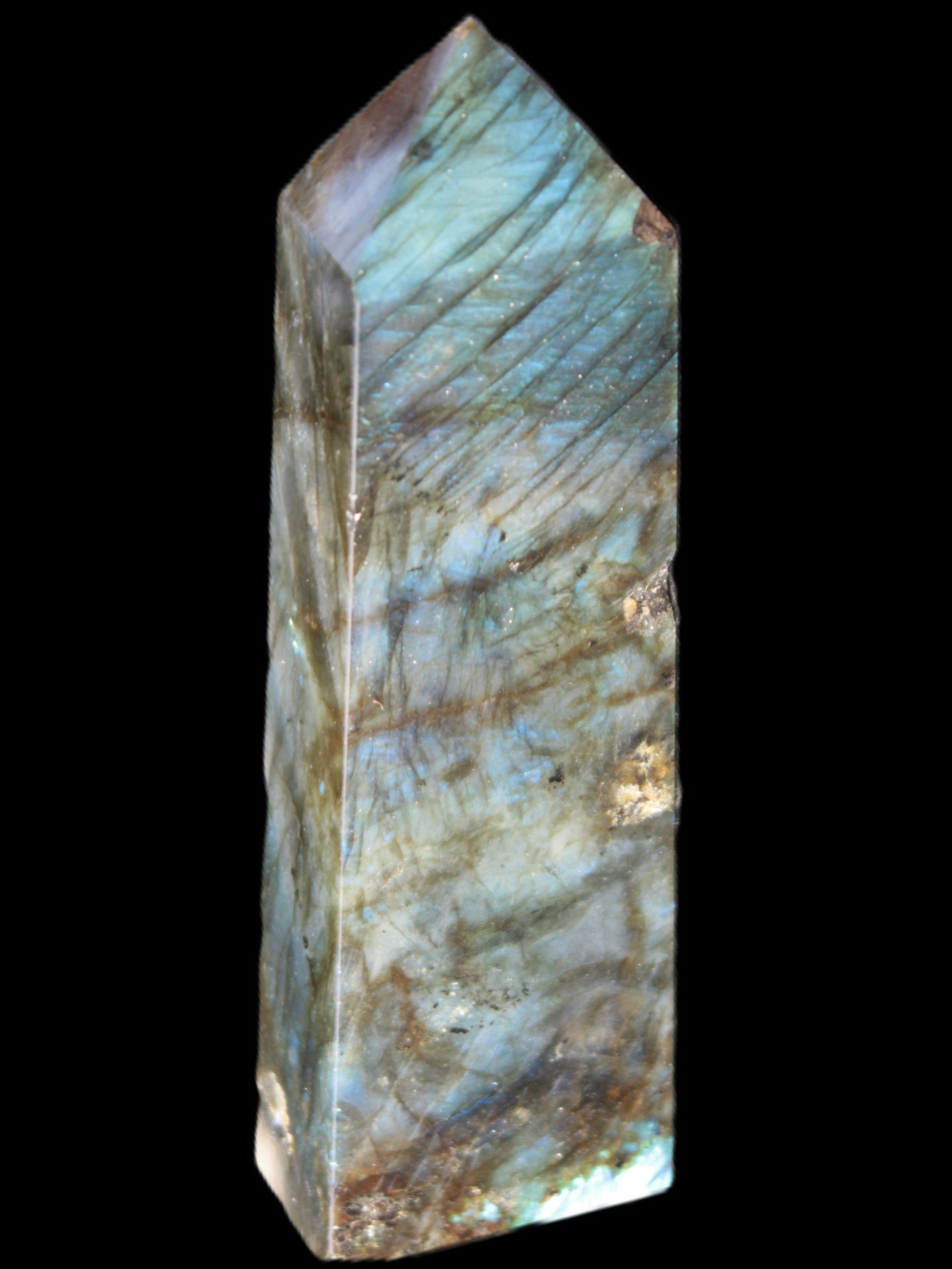 Labradorite obelisk 42*23*143mm 318g Rocks and Things Store