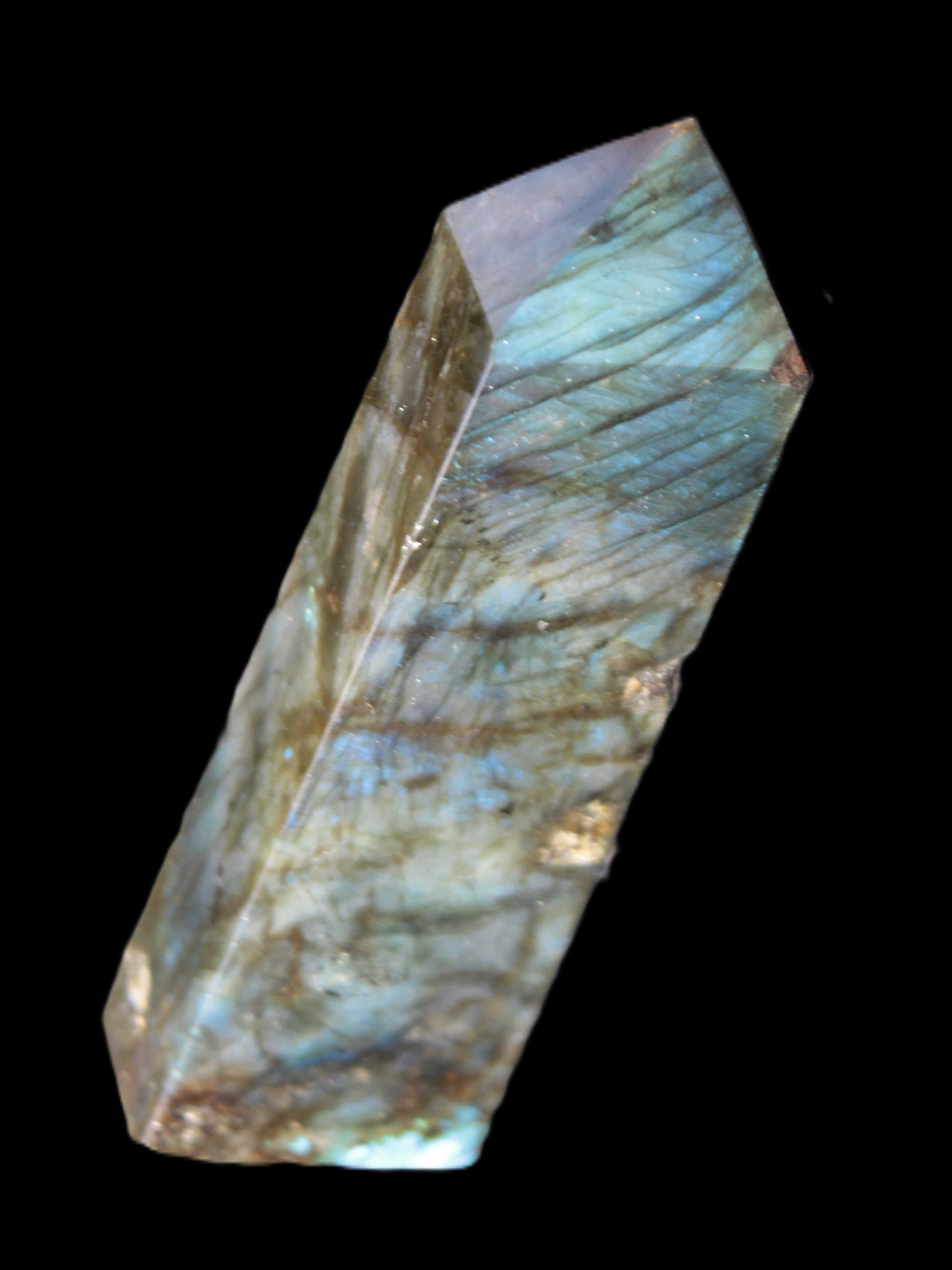 Labradorite obelisk 42*23*143mm 318g Rocks and Things Store