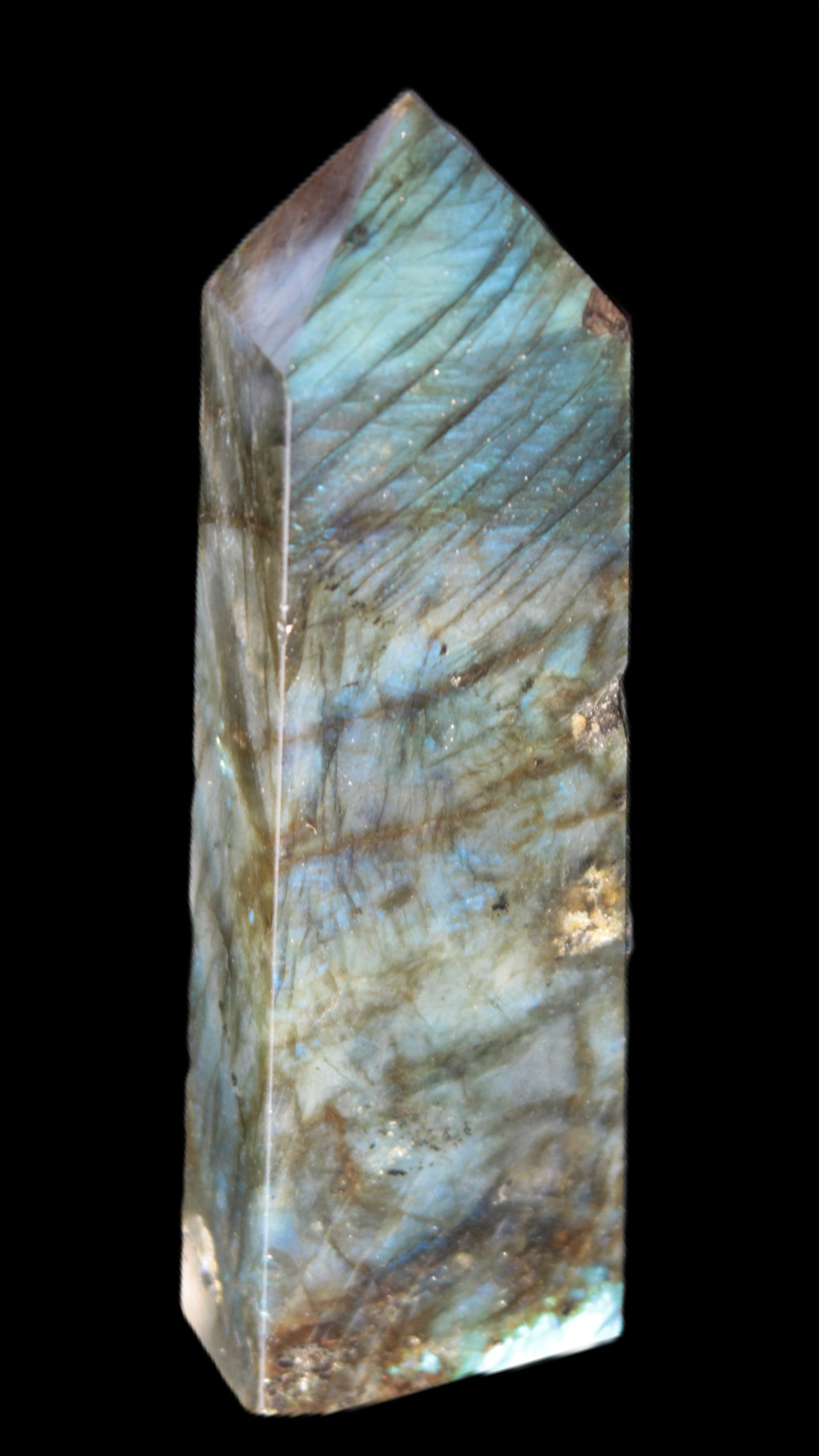 Labradorite obelisk 42*23*143mm 318g Rocks and Things Store