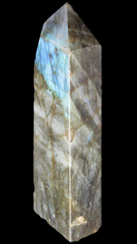 Labradorite obelisk 42*23*143mm 318g Rocks and Things Store