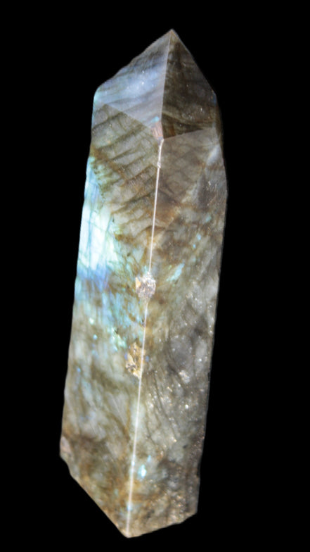 Labradorite obelisk 42*23*143mm 318g Rocks and Things Store