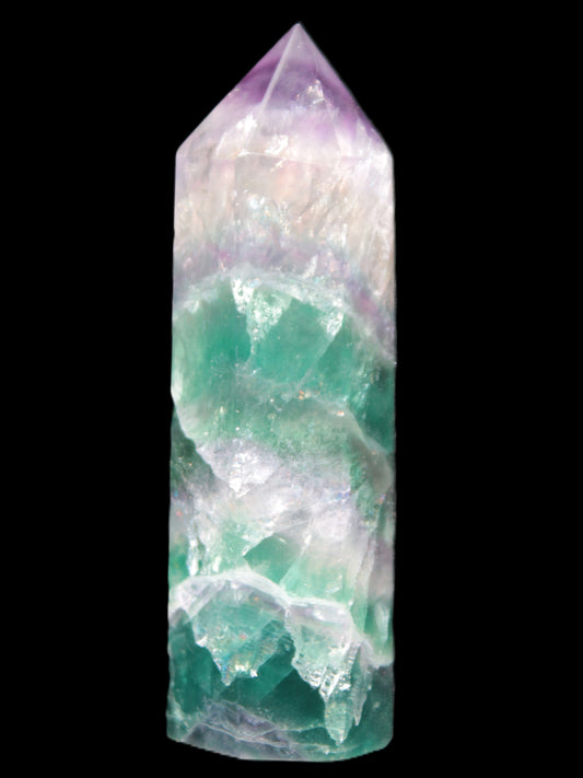 Rainbow Fluorite obelisk 25*88mm 115g Rocks and Things Store