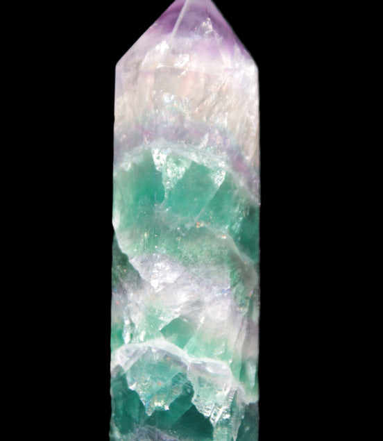 Rainbow Fluorite obelisk 25*88mm 115g Rocks and Things Store