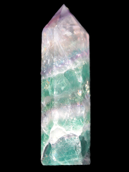 Rainbow Fluorite obelisk 25*88mm 115g Rocks and Things Store