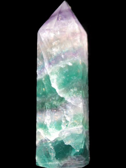 Rainbow Fluorite obelisk 25*88mm 115g Rocks and Things Store