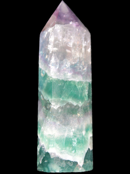 Rainbow Fluorite obelisk 25*88mm 115g Rocks and Things Store