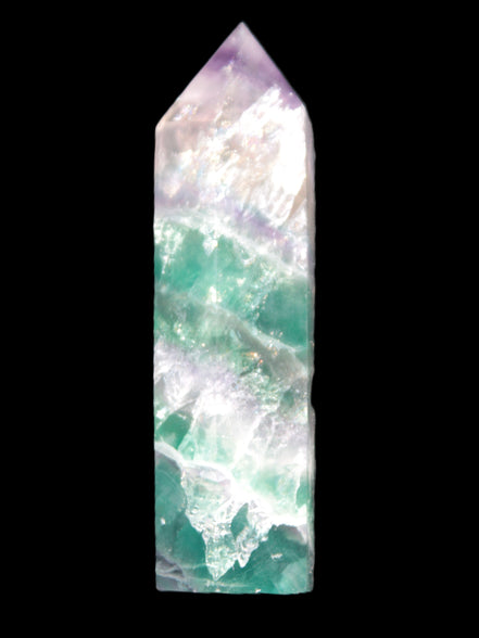 Rainbow Fluorite obelisk 25*88mm 115g Rocks and Things Store