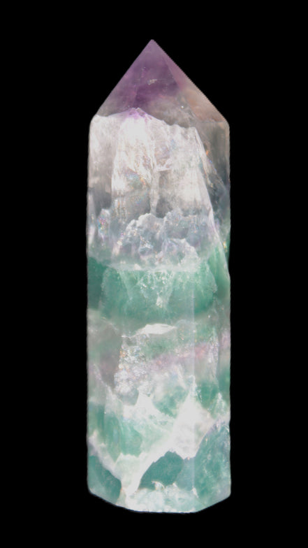 Rainbow Fluorite obelisk 25*88mm 115g Rocks and Things Store