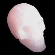 Pink Rose Quartz skull 74*42*54mm 285g Rocks and Things Store