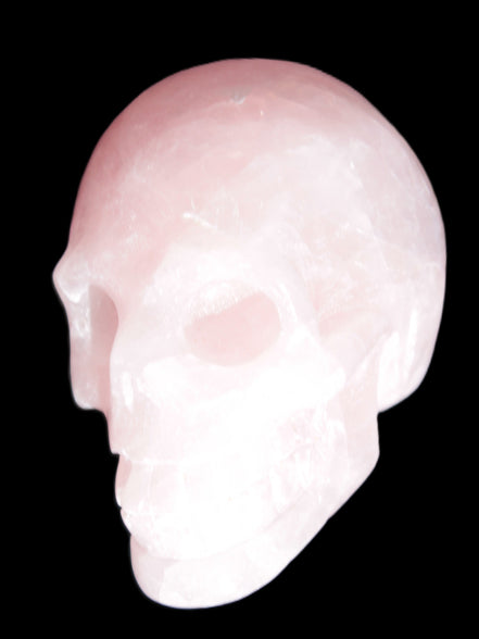 Pink Rose Quartz skull 74*42*54mm 285g Rocks and Things Store