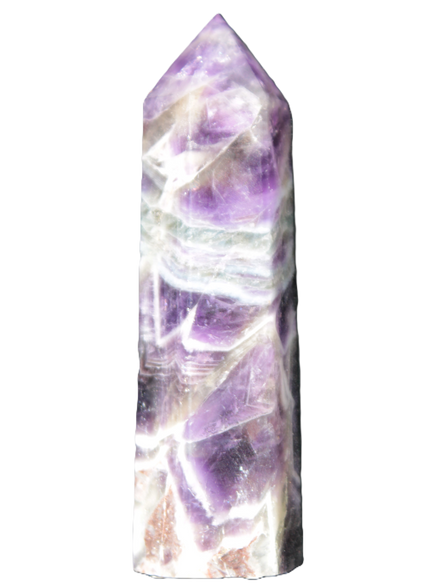 Chevron Amethyst wand 87*23mm 87.6g Rocks and Things Store