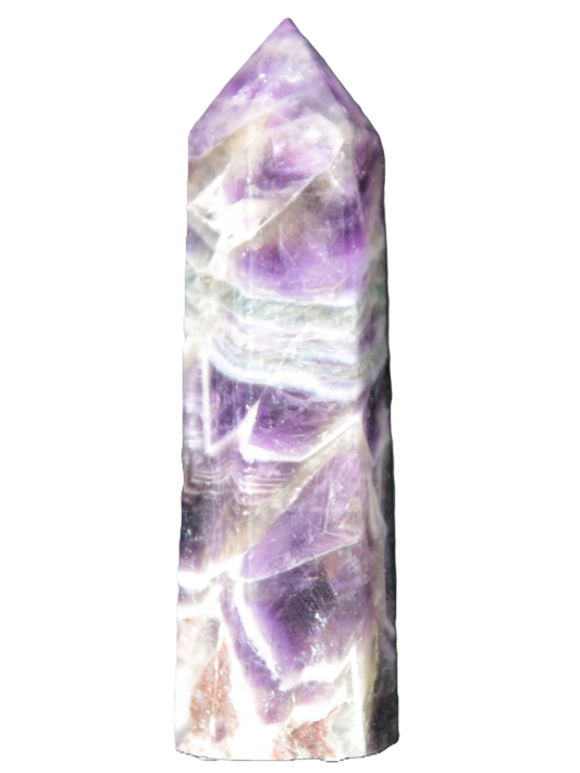 Chevron Amethyst wand 87*23mm 87.6g Rocks and Things Store