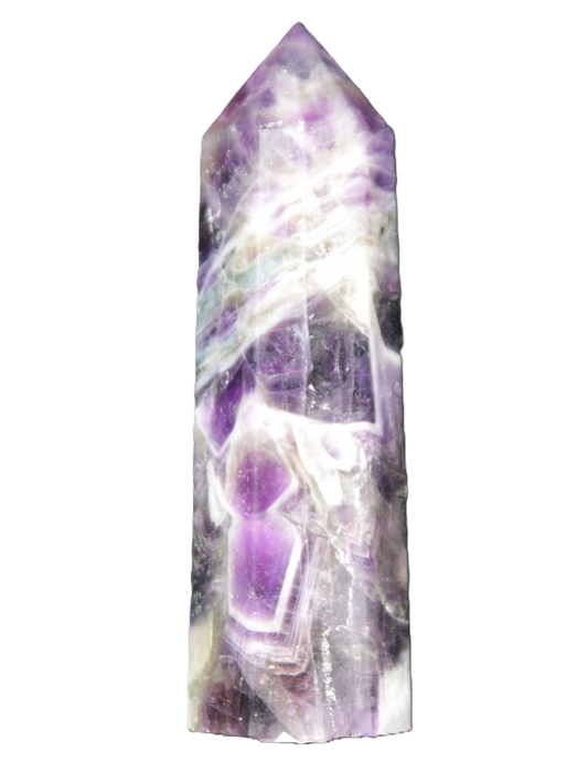 Chevron Amethyst wand 87*23mm 87.6g Rocks and Things Store