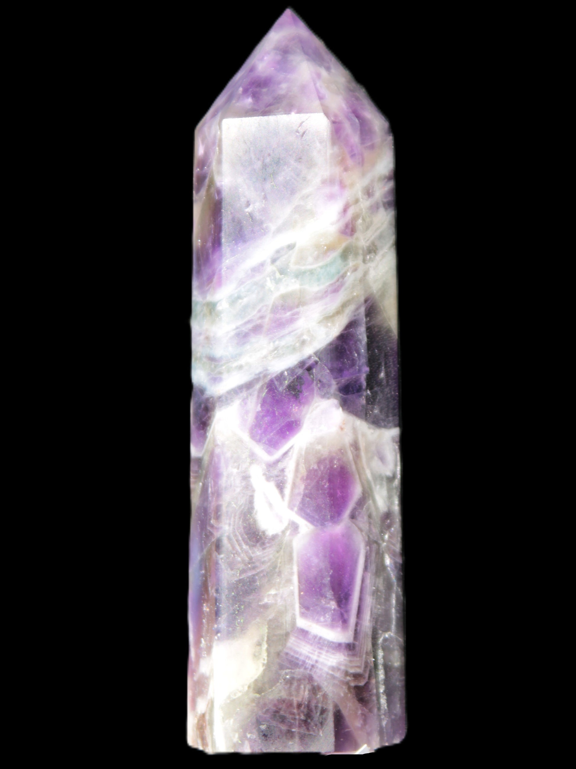 Chevron Amethyst wand 87*23mm 87.6g Rocks and Things Store