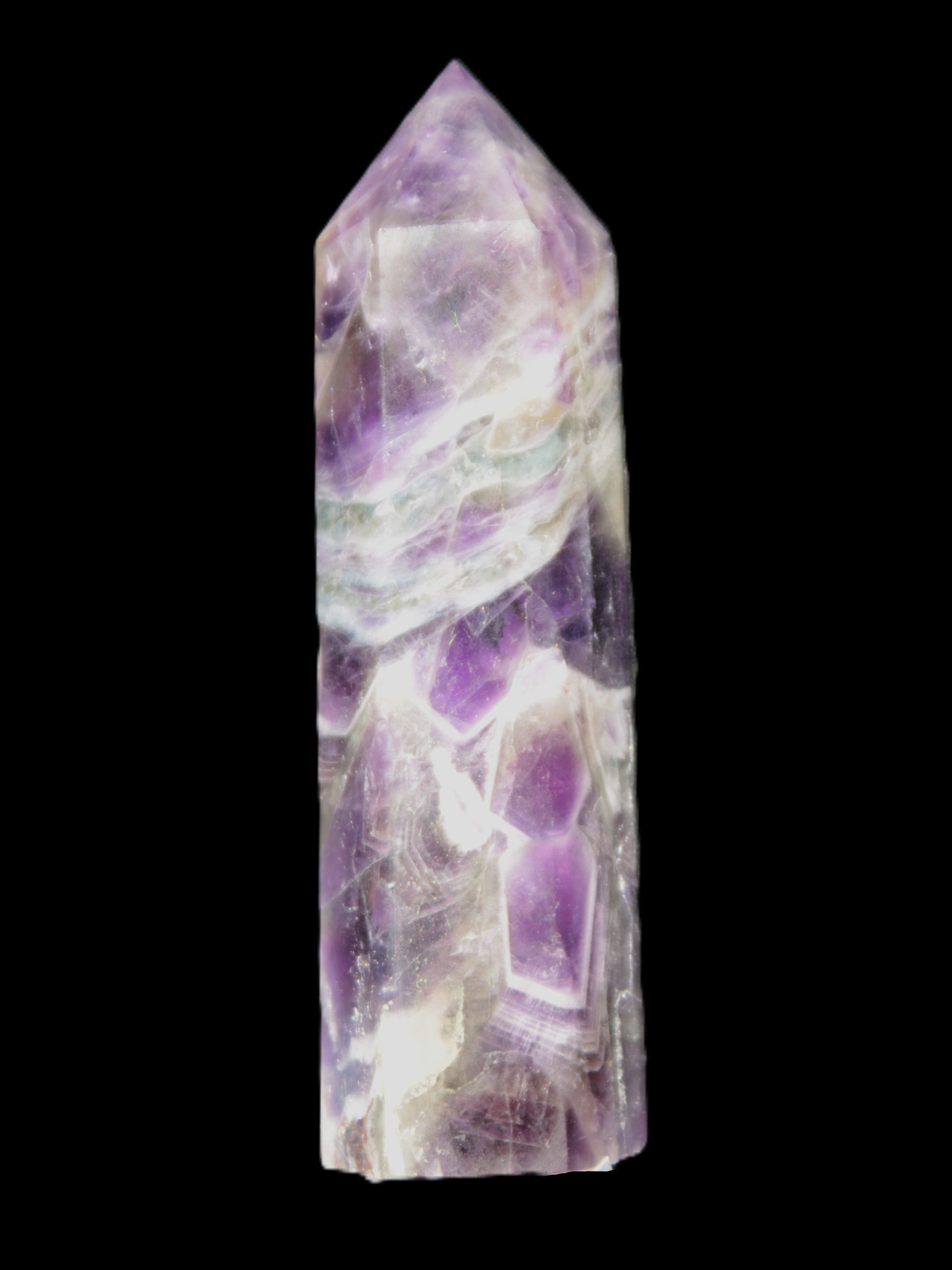Chevron Amethyst wand 87*23mm 87.6g Rocks and Things Store