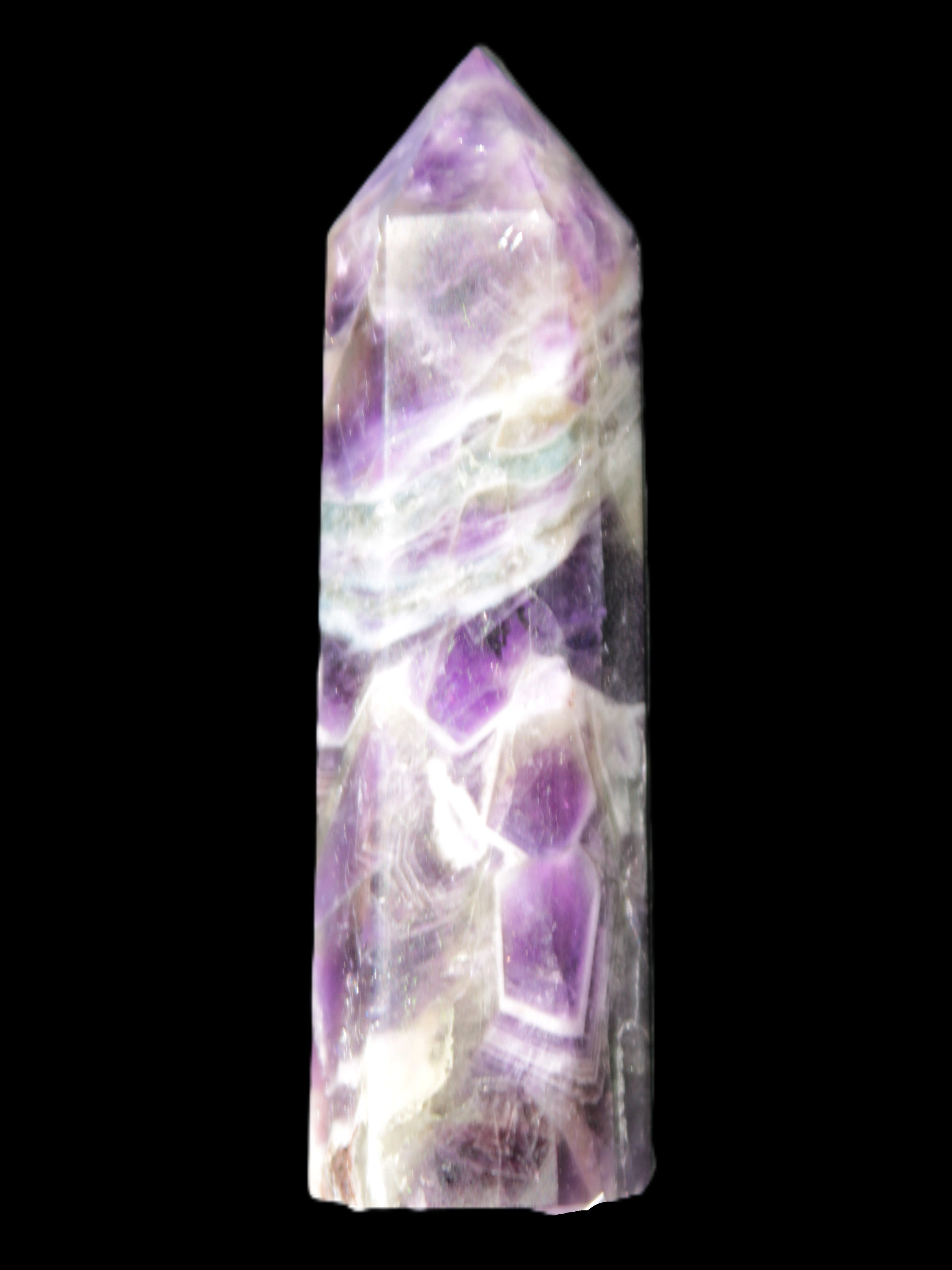Chevron Amethyst wand 87*23mm 87.6g Rocks and Things Store