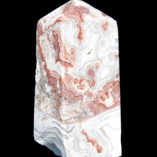 Crazy Lace Agate wand from Mexico 60mm 69g in sunlight - Rocks and Things Store