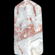 Crazy Lace Agate wand from Mexico 60mm 69g in sunlight - Rocks and Things Store