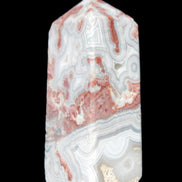Crazy Lace Agate wand from Mexico 60mm 69g in sunlight - Rocks and Things Store