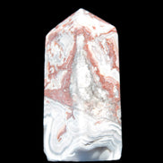Crazy Lace Agate wand from Mexico 60mm 69g in sunlight - Rocks and Things Store