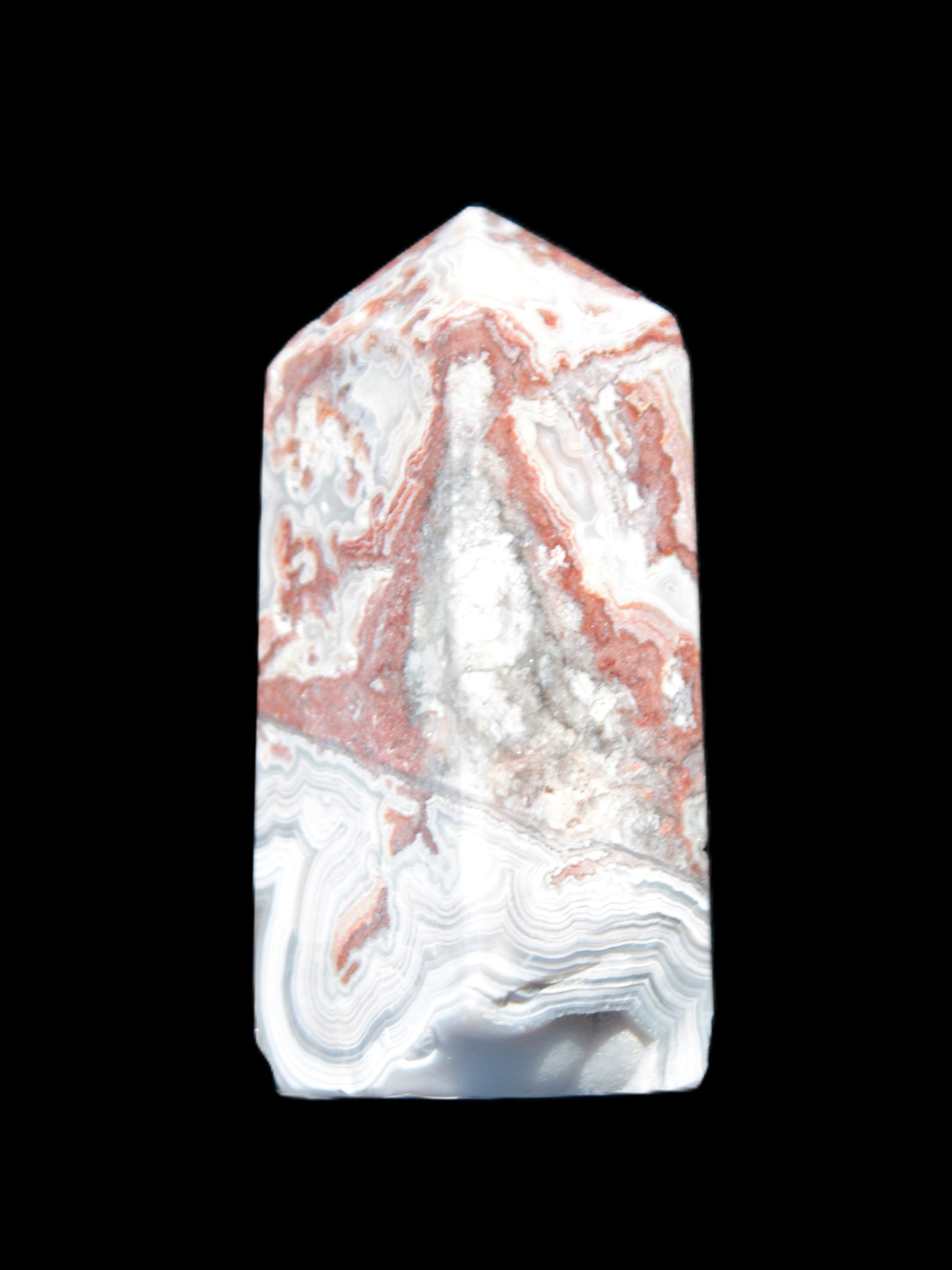 Crazy Lace Agate wand from Mexico 60mm 69g Rocks and Things Store