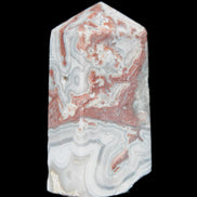 Crazy Lace Agate wand from Mexico 60mm 69g in sunlight - Rocks and Things Store