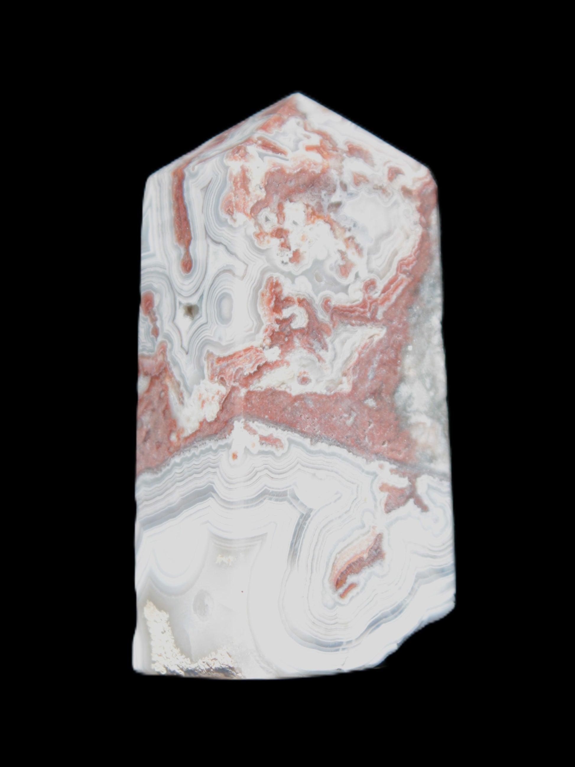 Crazy Lace Agate wand from Mexico 60mm 69g Rocks and Things Store