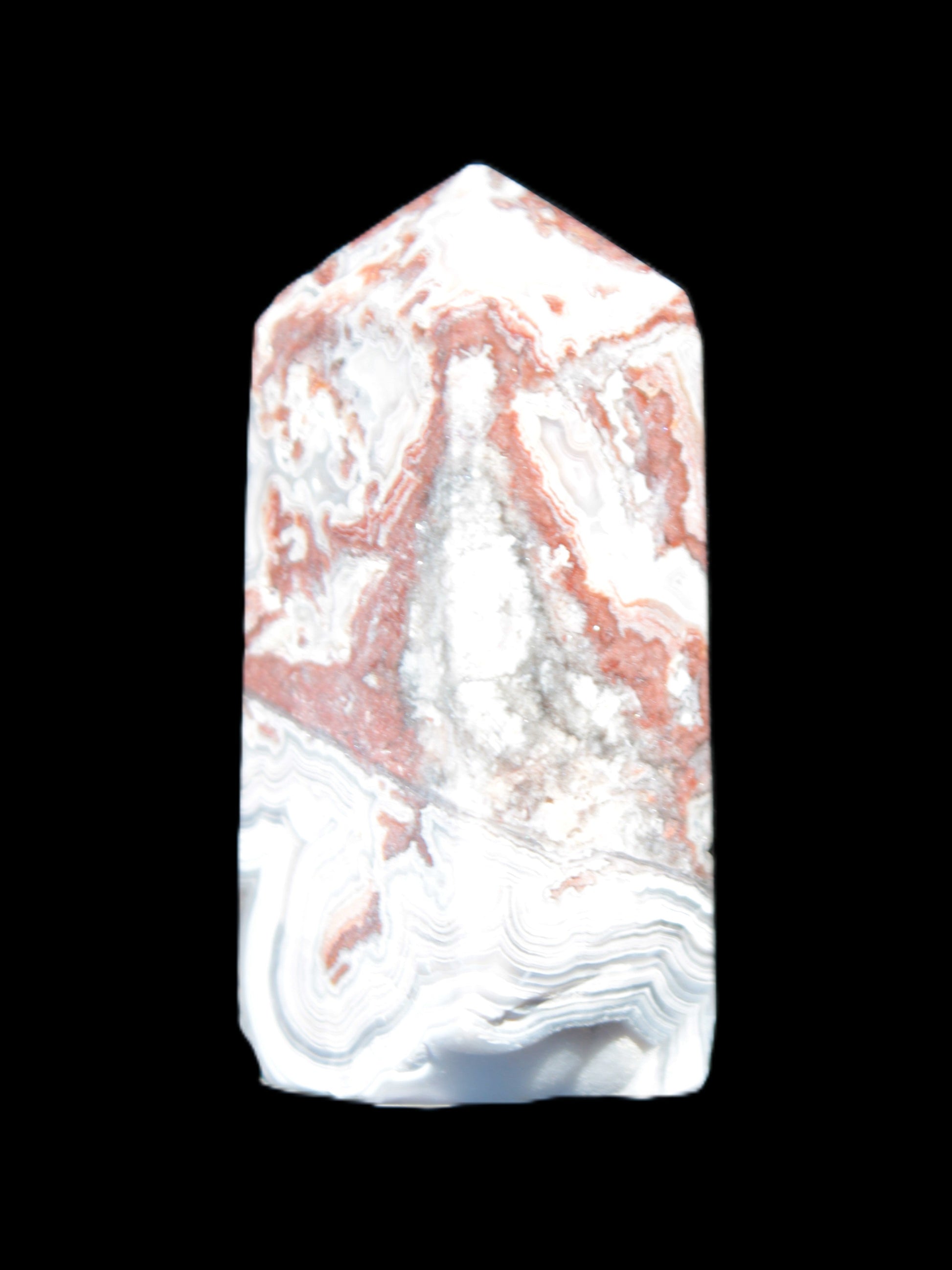 Crazy Lace Agate wand from Mexico 60mm 69g Rocks and Things Store