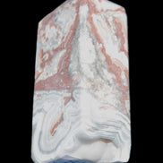 Crazy Lace Agate wand from Mexico 60mm 69g in sunlight - Rocks and Things Store