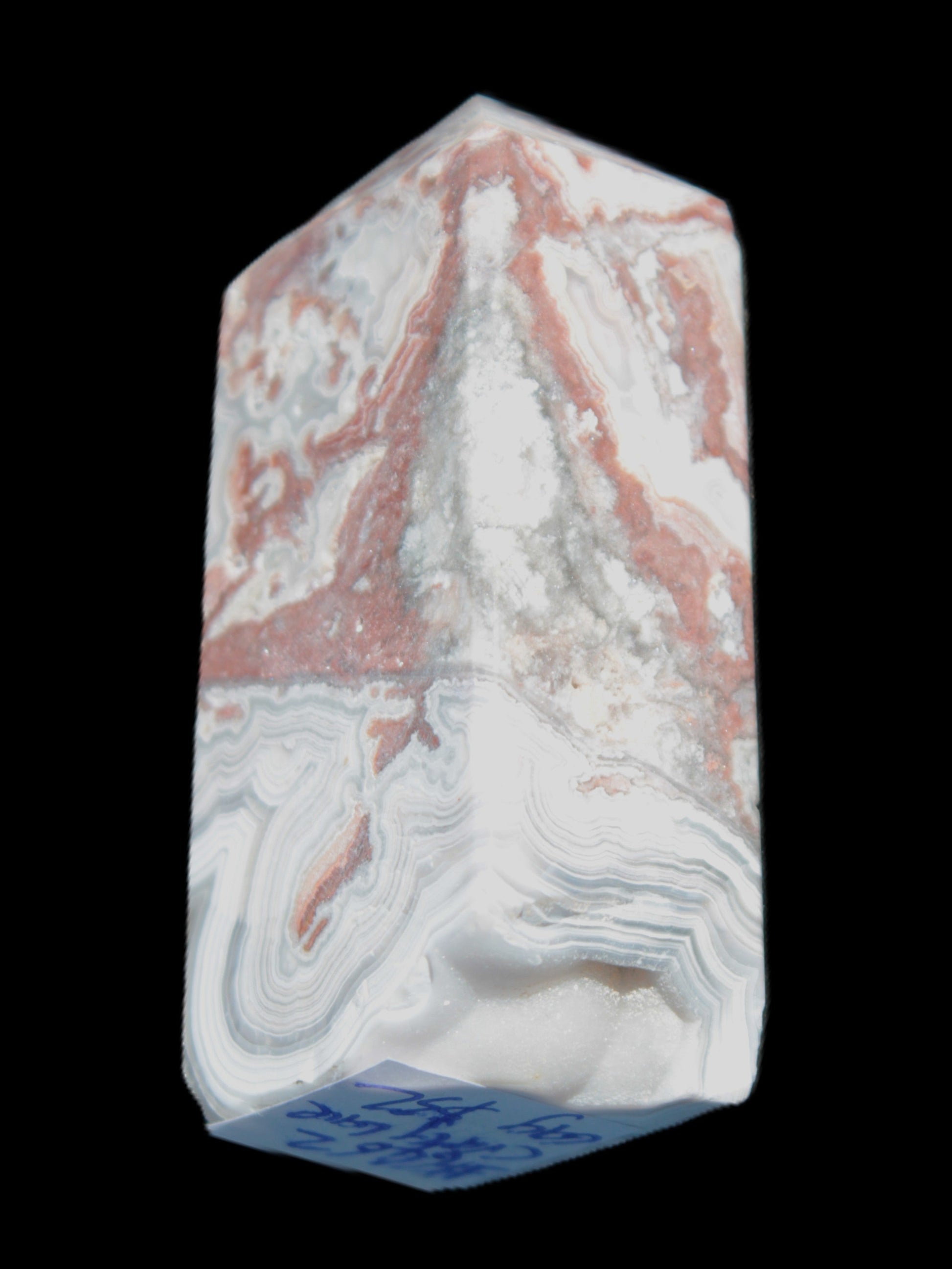 Crazy Lace Agate wand from Mexico 60mm 69g Rocks and Things Store