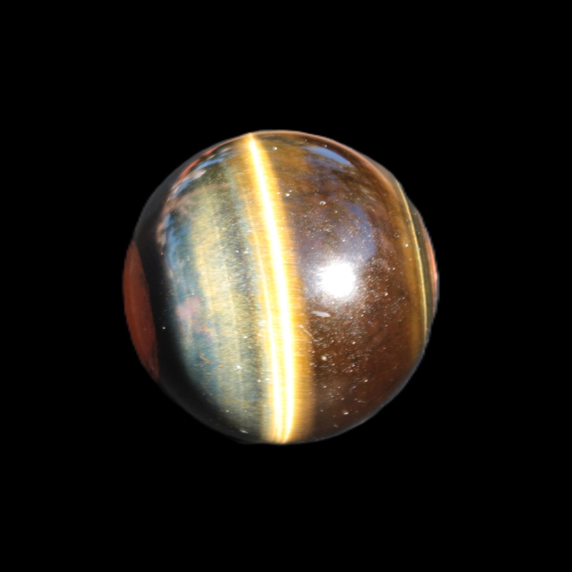 Blue Tigers Eye sphere 37mm 74g Rocks and Things Store