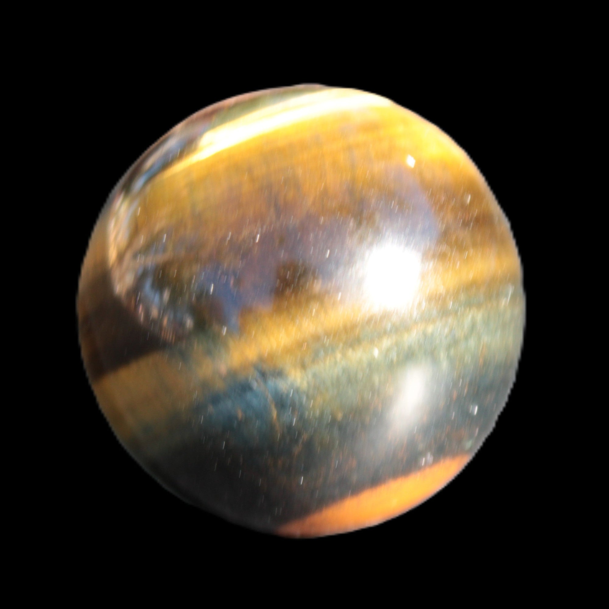 Blue Tigers Eye sphere 37mm 74g Rocks and Things Store