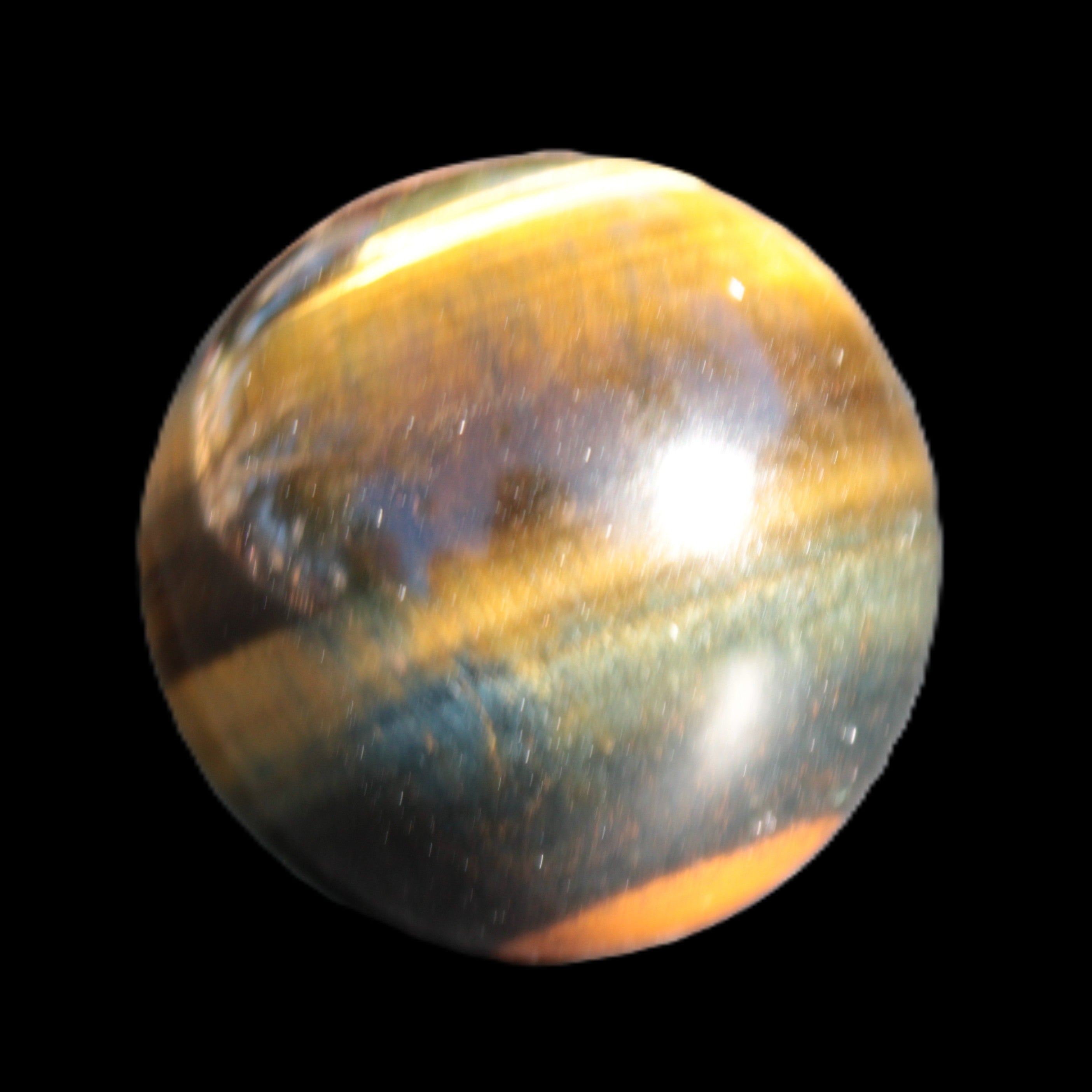 Blue Tigers Eye sphere 37mm 74g Rocks and Things Store