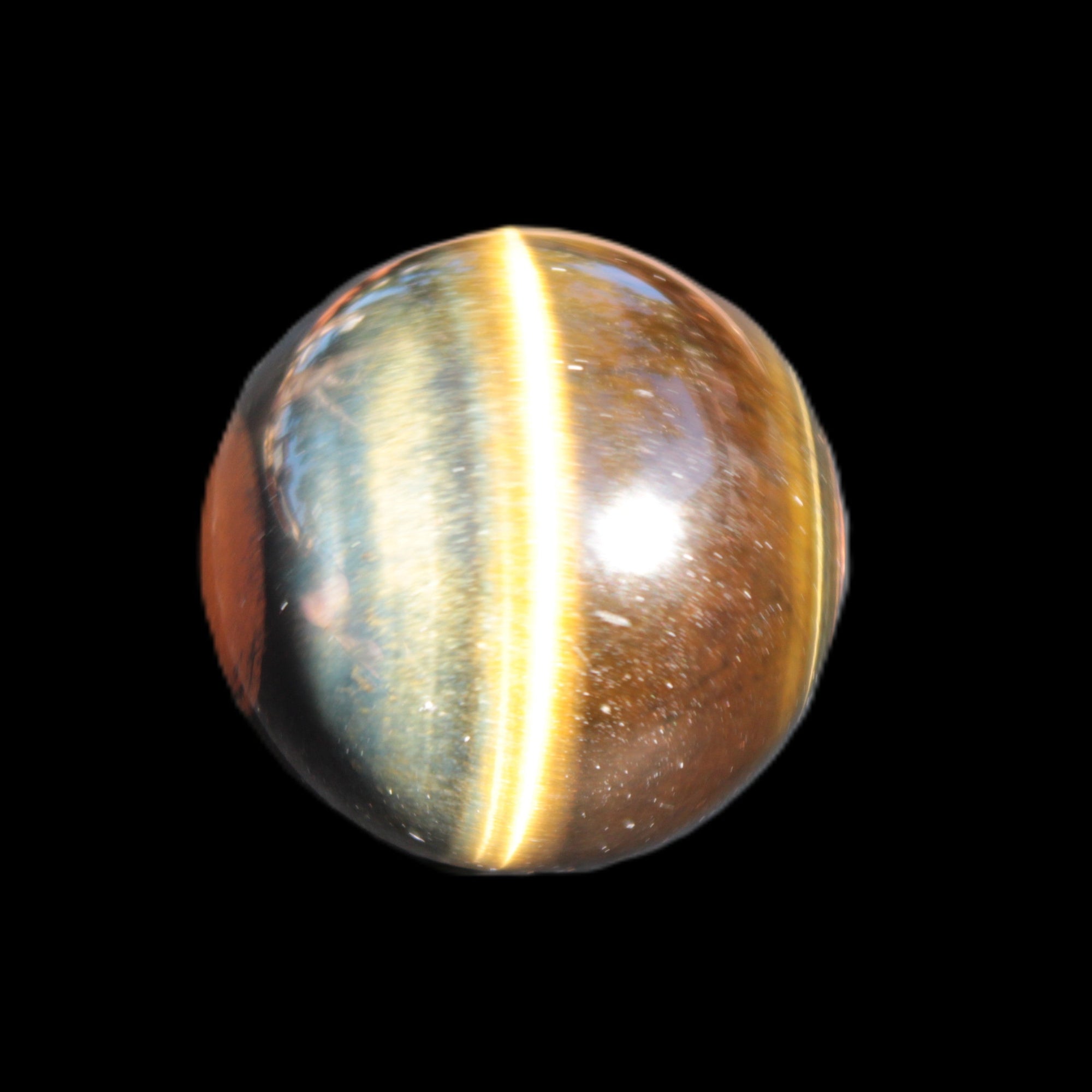Blue Tigers Eye sphere 37mm 74g Rocks and Things Store