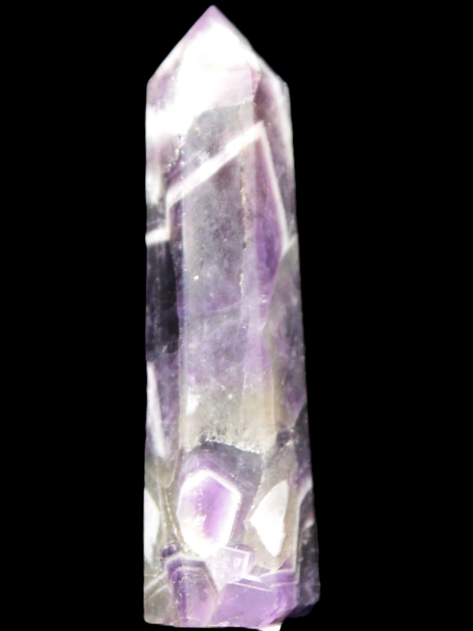 Chevron Amethyst wand 86*22mm 69.4g Rocks and Things Store