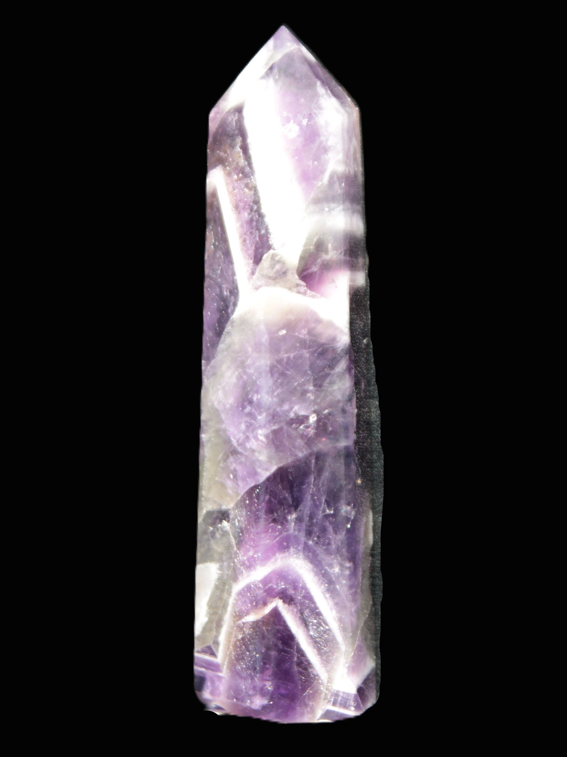 Chevron Amethyst wand 86*22mm 69.4g Rocks and Things Store