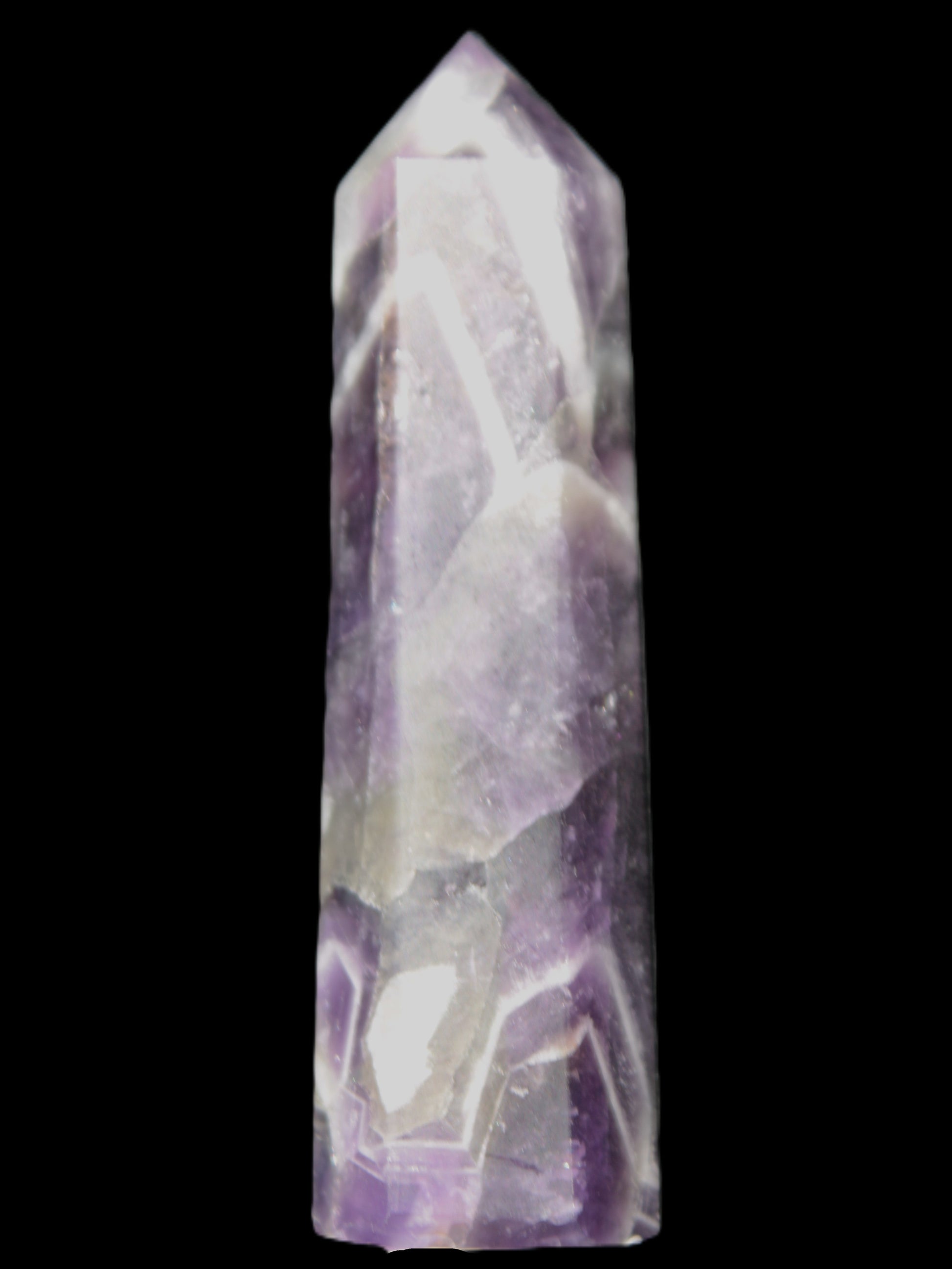 Chevron Amethyst wand 86*22mm 69.4g Rocks and Things Store