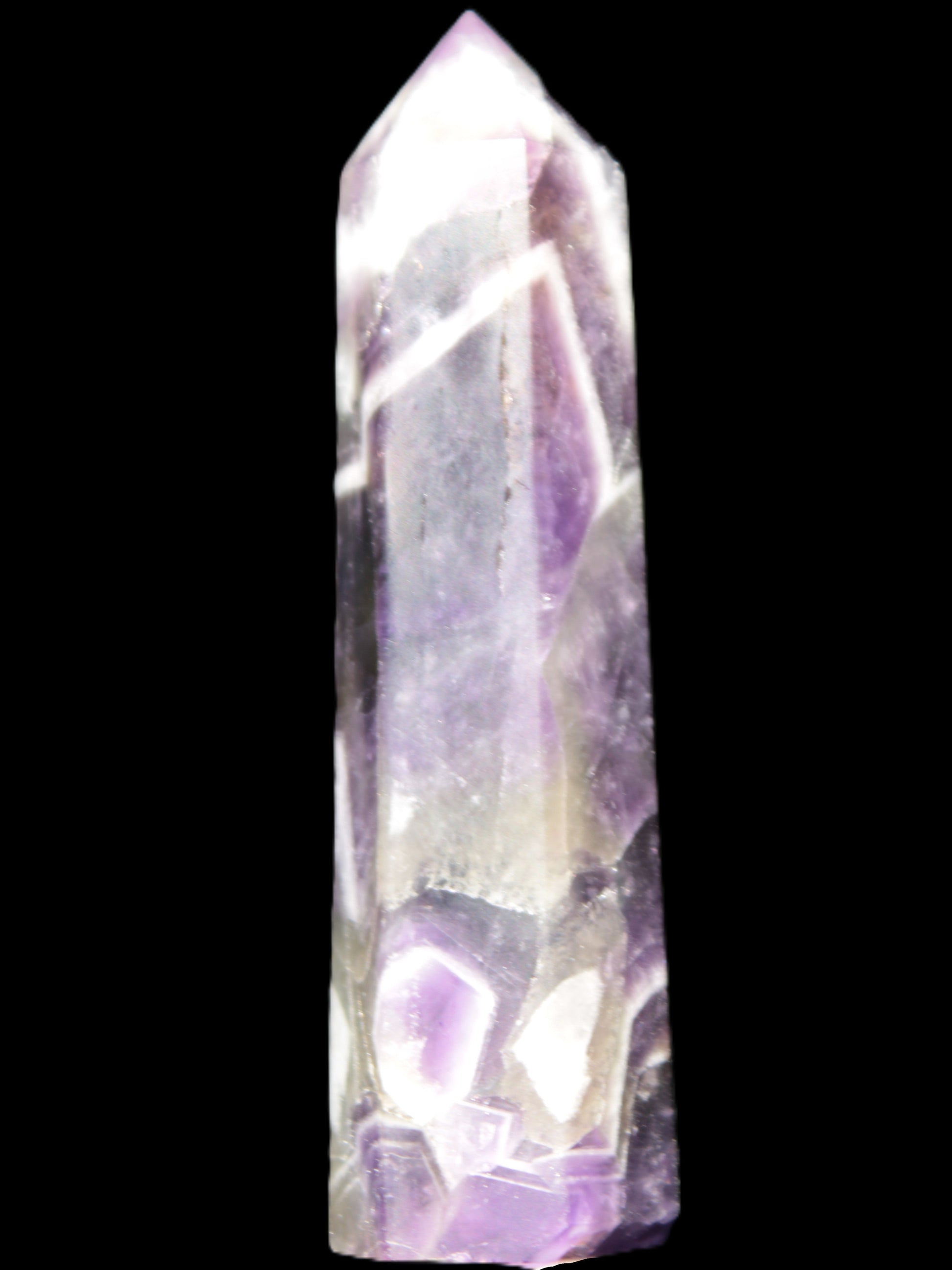Chevron Amethyst wand 86*22mm 69.4g Rocks and Things Store