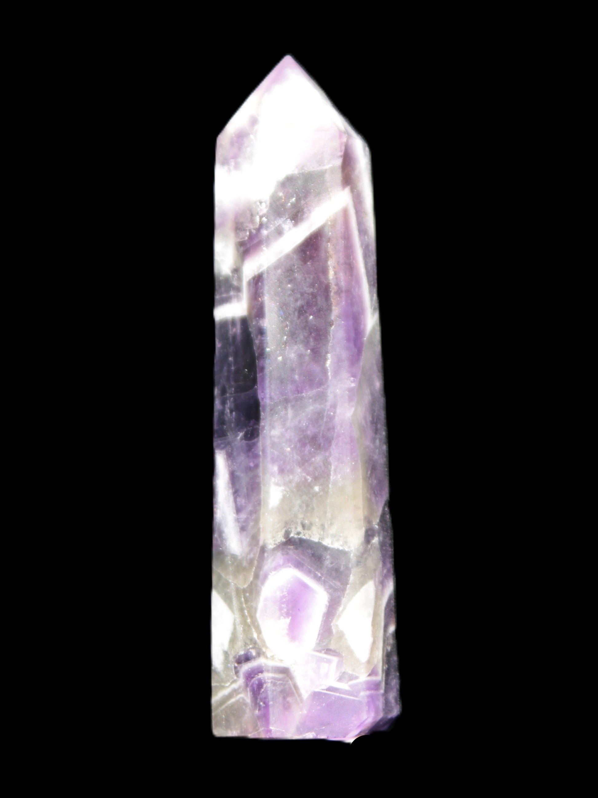 Chevron Amethyst wand 86*22mm 69.4g Rocks and Things Store