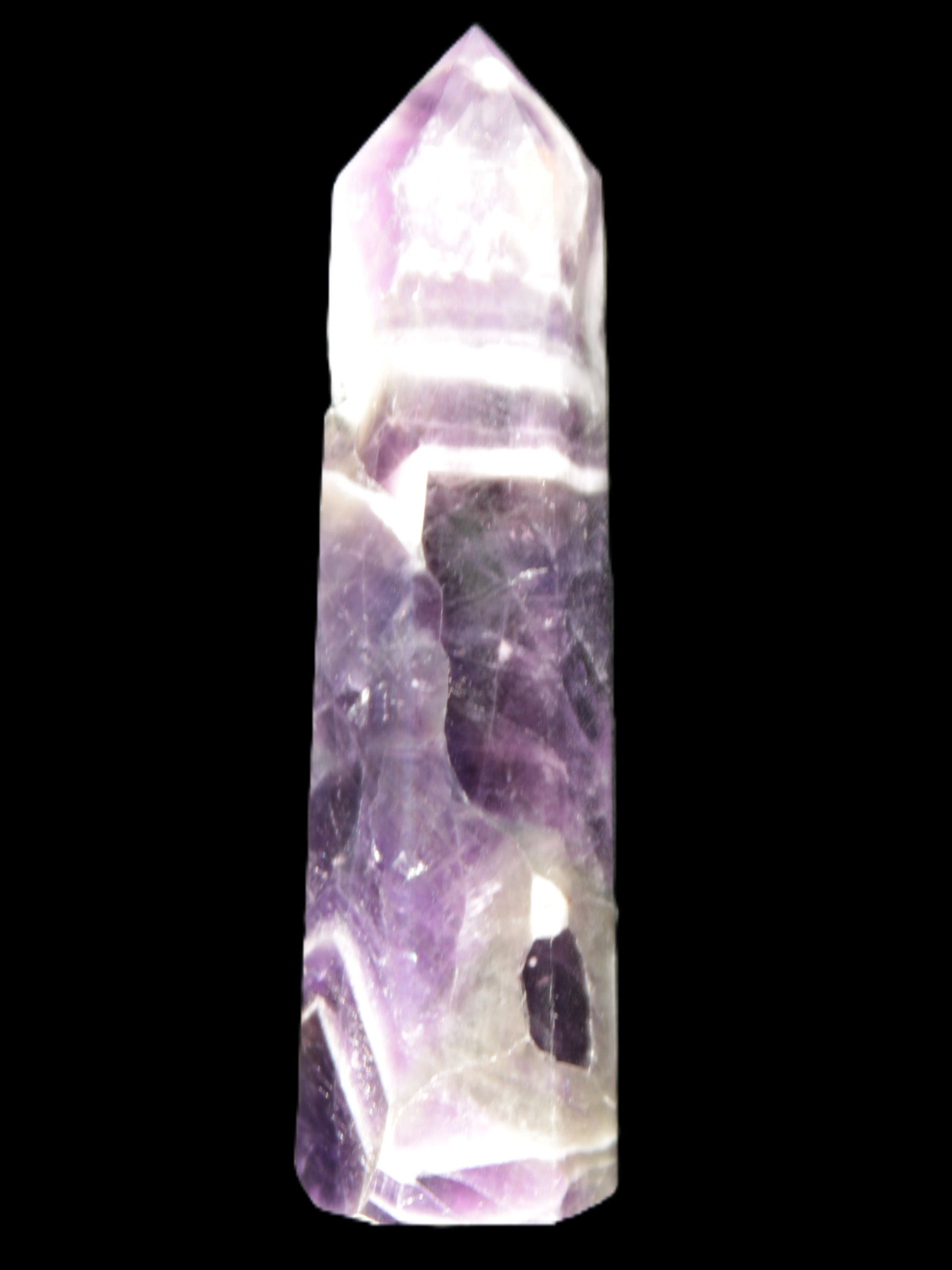 Chevron Amethyst wand 86*22mm 69.4g Rocks and Things Store
