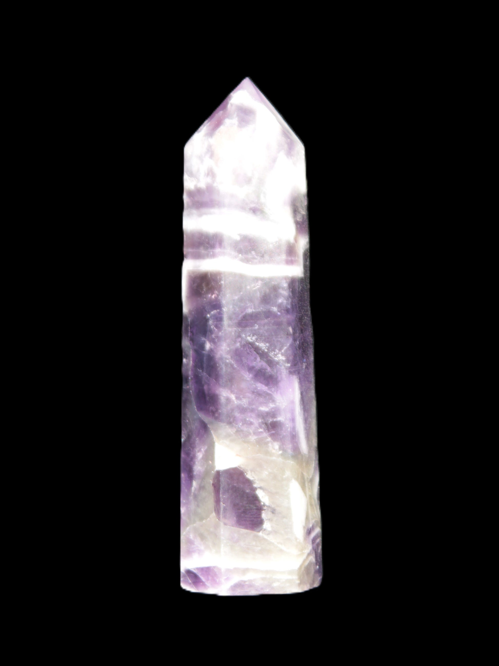 Chevron Amethyst wand 86*22mm 69.4g Rocks and Things Store