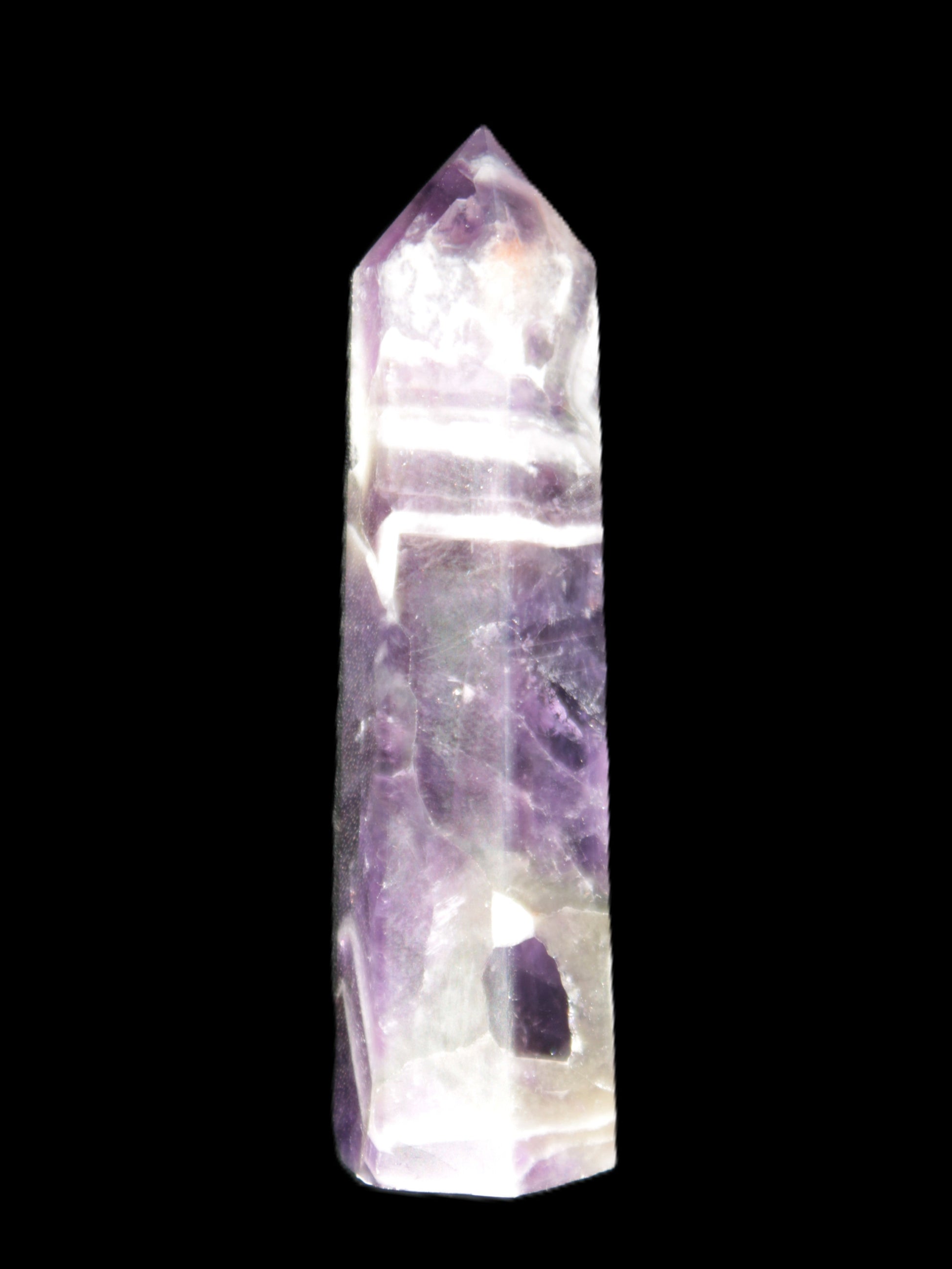 Chevron Amethyst wand 86*22mm 69.4g Rocks and Things Store