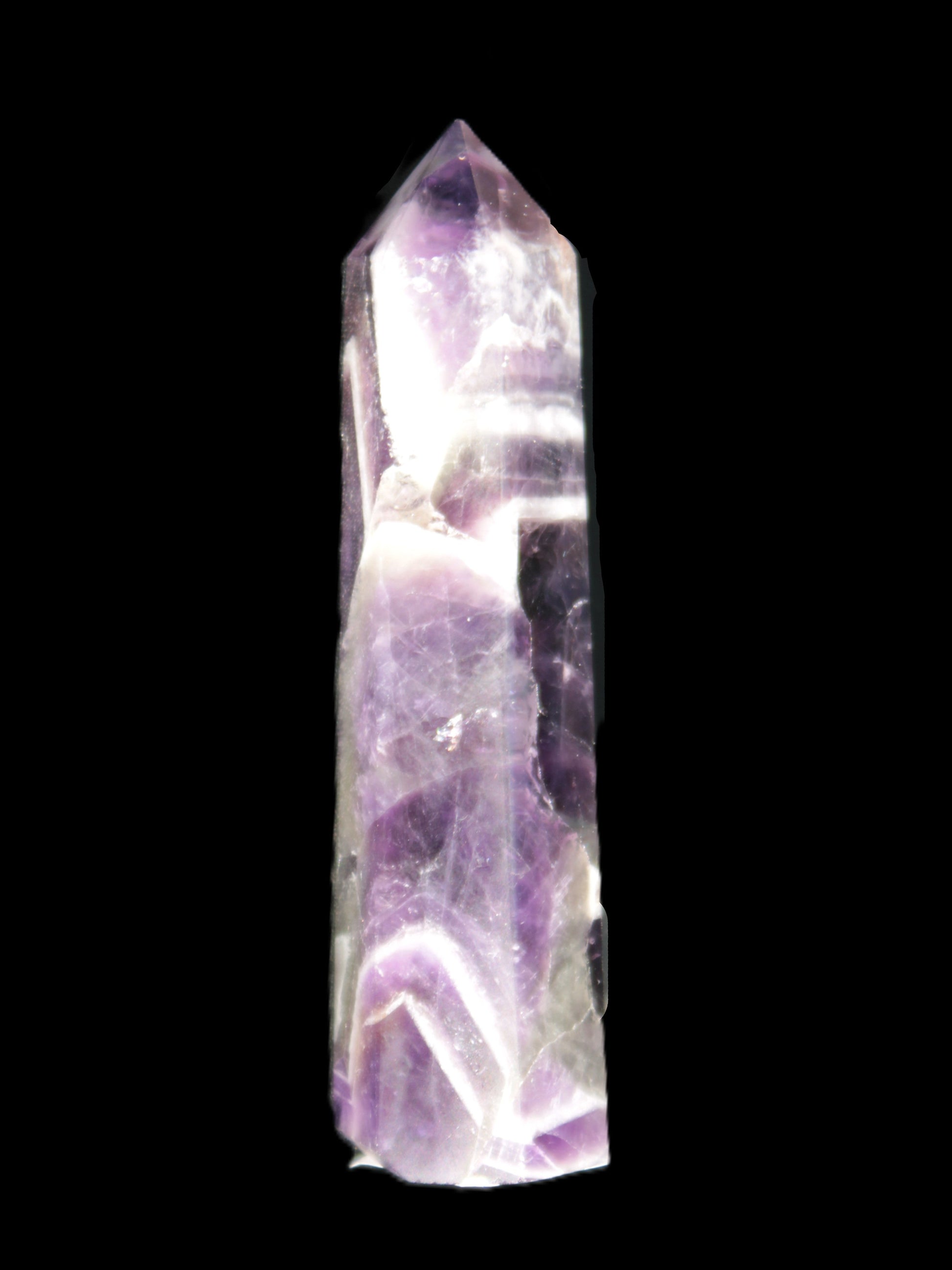 Chevron Amethyst wand 86*22mm 69.4g Rocks and Things Store