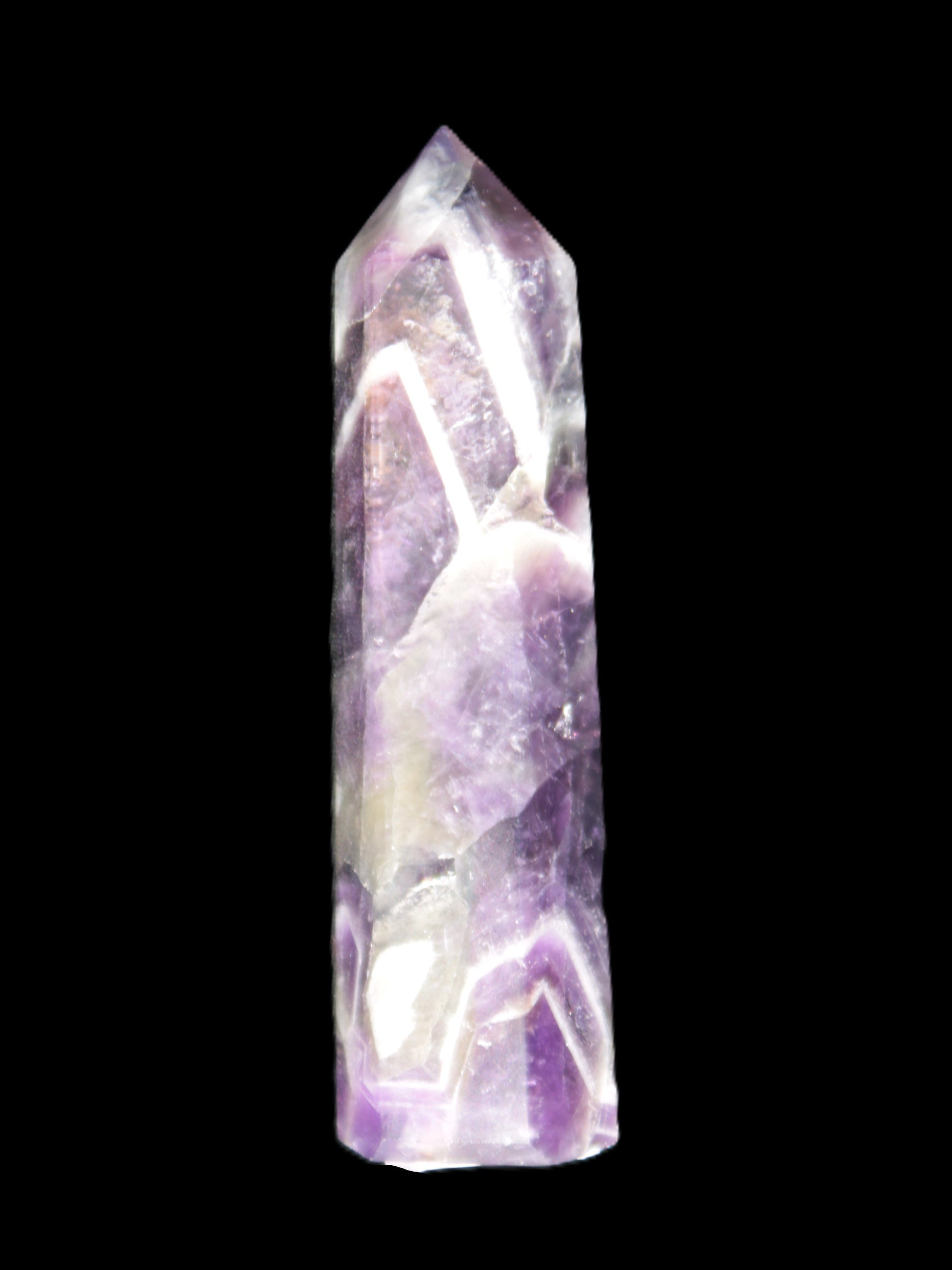 Chevron Amethyst wand 86*22mm 69.4g Rocks and Things Store
