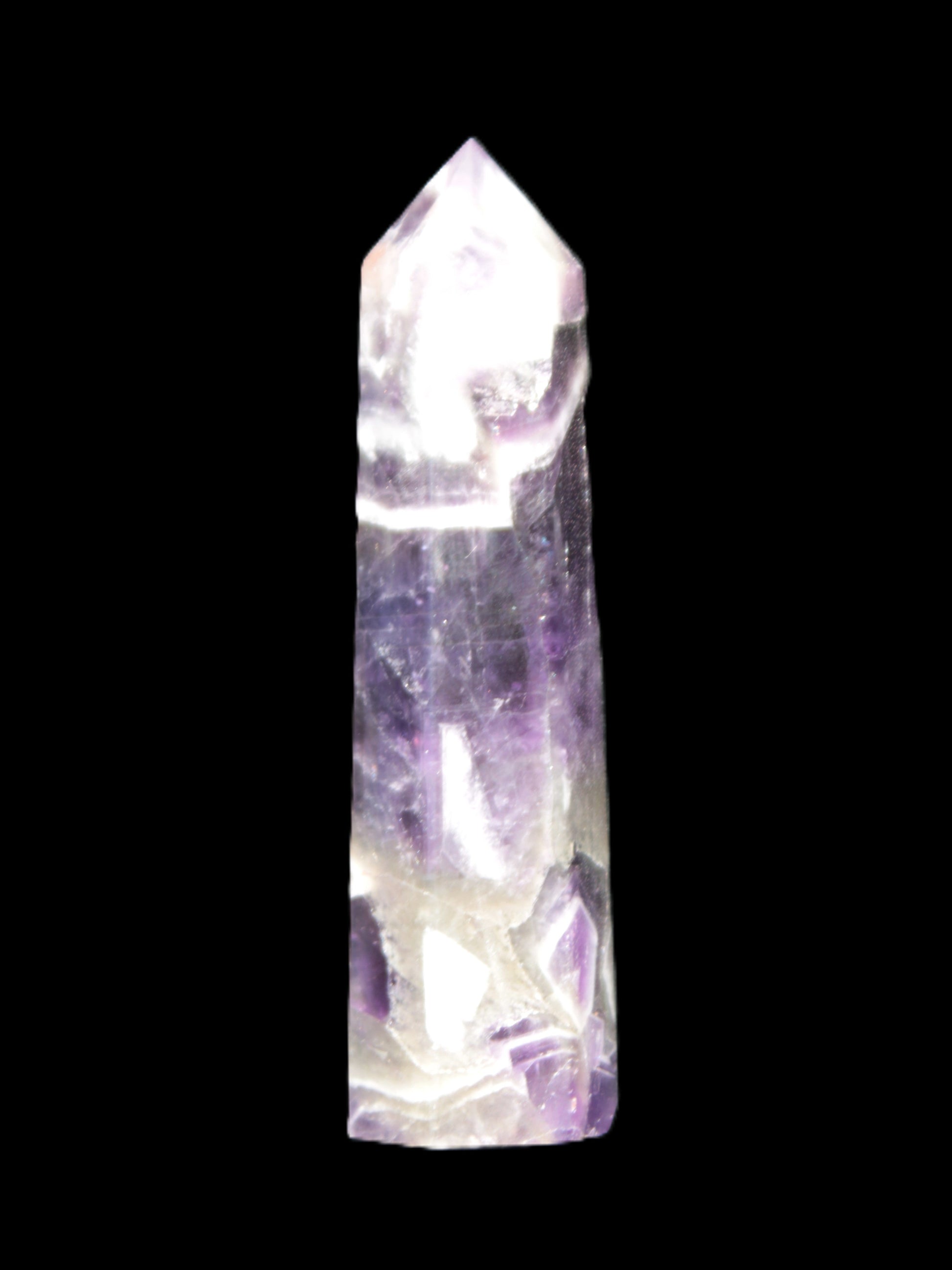 Chevron Amethyst wand 86*22mm 69.4g Rocks and Things Store
