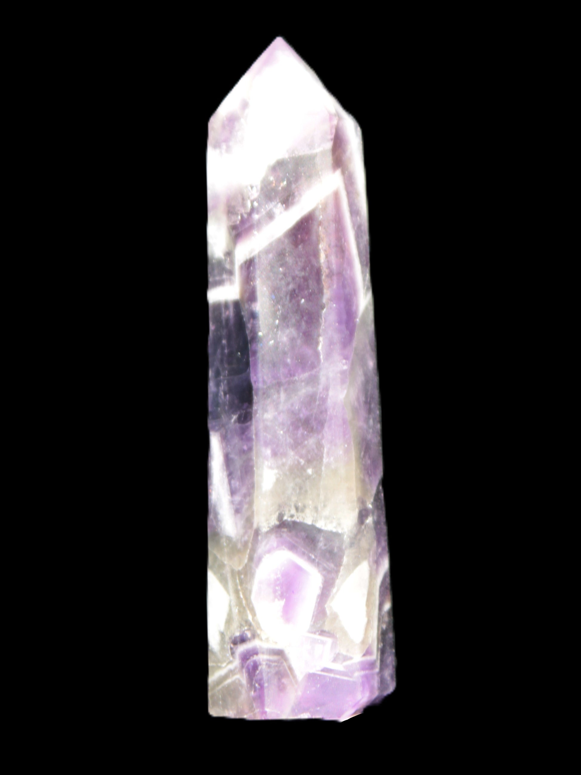 Chevron Amethyst wand 86*22mm 69.4g Rocks and Things Store