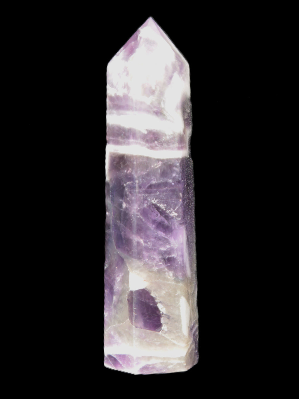 Chevron Amethyst wand 86*22mm 69.4g Rocks and Things Store